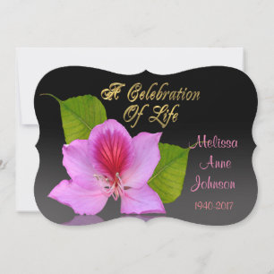Feier des Lebens Einladung Orchid