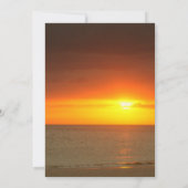 Feier des Lebens Einladung Sonnenuntergang (Rückseite)