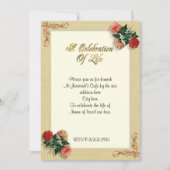 Feier des Lebens Einladung Vintager Hibiskus (Vorderseite)