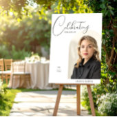 Feier des Lebens, Elegante Florale Fotografie Weiß Poster