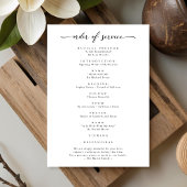 Feier des Lebens Elegante Gedenkfeier Beerdigung d Programm