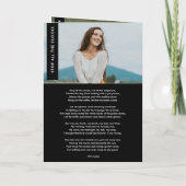 Feier des Lebens Elegante Moderne Beerdigung Programm (Rückseite)