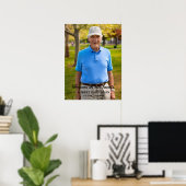Feier des Lebens Foto Downloadbare Beerdigung Poster (Heimbüro)
