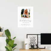 Feier-des-Lebens-Foto-Willkommensschild Poster (Heimbüro)
