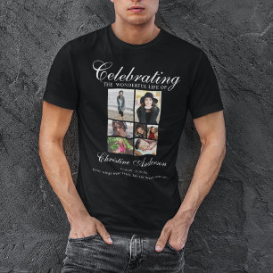 Feier des Lebens Fotocollage-Gedenkstätte T-Shirt