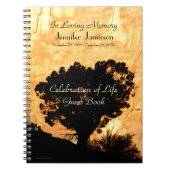 Feier des Lebens Gast Buch Der Weinbaum im Canyon (Vorderseite)