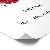 Feier des Lebens - Gedächtniszeichen Poster (Ecke)