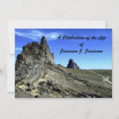 Feier des Lebens, Gedenkgottesdienst Einladung (Vorderseite)