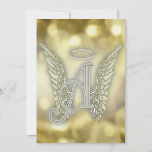 Feier des Lebens - Gold Bokeh Einladung (Rückseite)