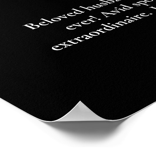 Feier des Lebens Grosses Foto Begrüßung Poster (Ecke)