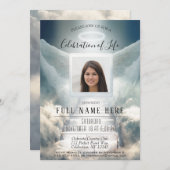 Feier des Lebens - Himmlische Treppe Einladung (Vorne/Hinten)