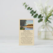 Feier des Lebens Isaiah 40:28-31 Sympathy Card Visitenkarte (Stehend Vorderseite)