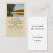 Feier des Lebens Isaiah 40:28-31 Sympathy Card Visitenkarte (Vorne/Hinten)