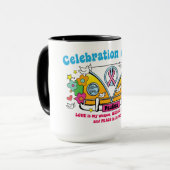 Feier des Lebens!  Kaffee-Tasse Tasse (Vorderseite Links)