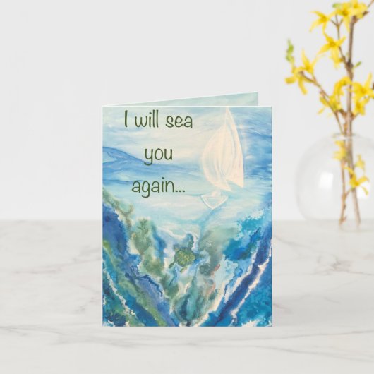 Feier des Lebens KARTE (Gelbe Blume)