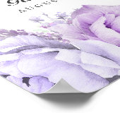 Feier des Lebens mit Foto Beerdigung Zeremonie Poster (Ecke)