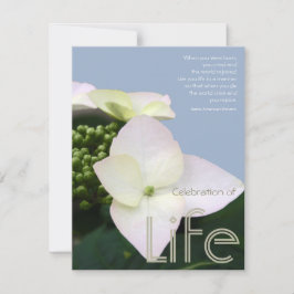 Feier des Lebens mit inspirierend Zitat 7 Einladung