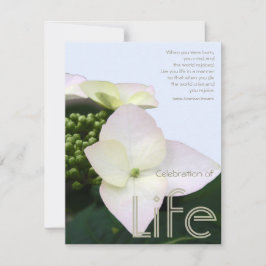 Feier des Lebens mit inspirierend Zitat 9 Einladung