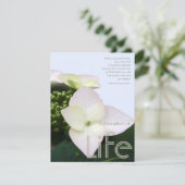 Feier des Lebens mit inspirierend Zitat 9 Einladung (Stehend Vorderseite)