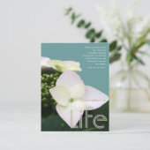 Feier des Lebens mit inspirierendem Zitat 1 Einladung (Stehend Vorderseite)