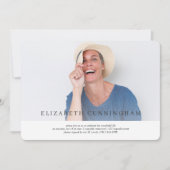 Feier des Lebens Moderne einfache Elegante Einladung (Vorderseite)