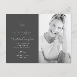 Feier des Lebens Moderne einfache minimalistische  Postkarte