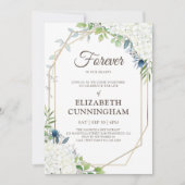 Feier des Lebens Moderne, geometrische Woodsy Einladung (Vorderseite)