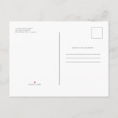 Feier des Lebens Modernes Chic Elegantes Foto Einladungspostkarte (Rückseite)