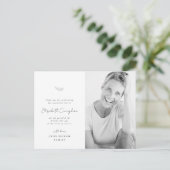 Feier des Lebens Modernes Minimalistisches Foto Postkarte (Stehend Vorderseite)