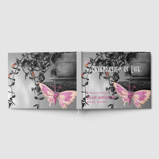 Feier des Lebens monochrome Stillleben Gästebuch (Voll)