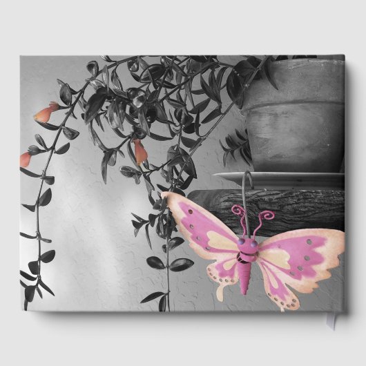 Feier des Lebens monochrome Stillleben Gästebuch (Rückseite)