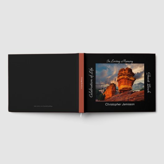 Feier des Lebens, Name, ausgewogener Gestein Gästebuch (Voll)