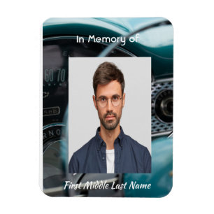 Feier des Lebens Oldtimer Autos Fahrzeuge Magnet
