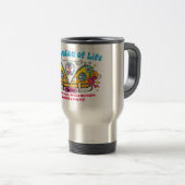 Feier des Lebens!  Reise-Tasse Reisebecher (VorderseiteRechts)
