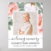 Feier des Lebens Rosa Foto Poster (Vorne)