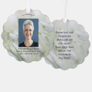 Feier-des-Lebens-Schneeglöckchen-Blumen Ornament Karte