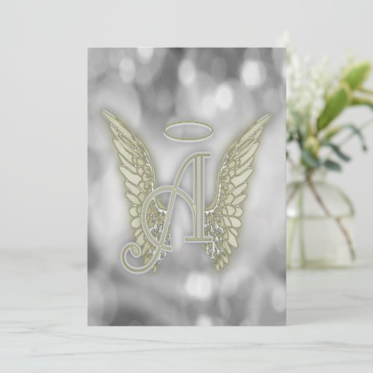 Feier des Lebens - Silber Einladung (Stehend Vorderseite)