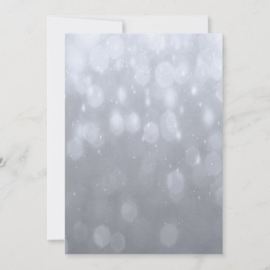 Feier des Lebens - Silver Invitation Einladung (Rückseite)