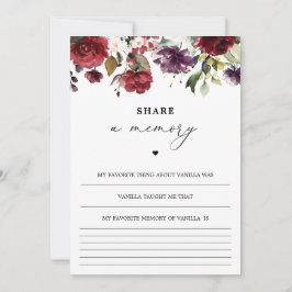 Feier des Lebens - Speicherkarte freigeben Dankeskarte