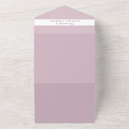 Feier des Lebens stilvolles und elegantes Foto All In One Einladung (Außenbereich)