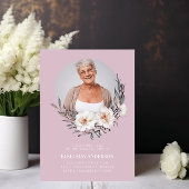 Feier des Lebens stilvolles und elegantes Foto Einladung