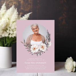 Feier des Lebens stilvolles und elegantes Foto Einladung