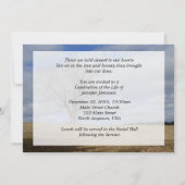 Feier des Lebens zu allem, was es da gibt, die Jah Einladung (Rückseite)