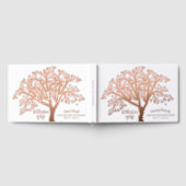 Feier des Lebensbaumes Moderne Schrift Gästebuch (Voll)