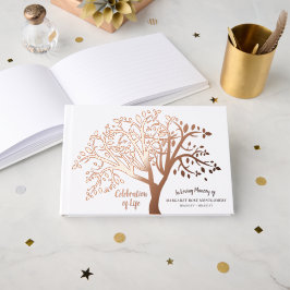 Feier des Lebensbaumes Moderne Schrift Gästebuch