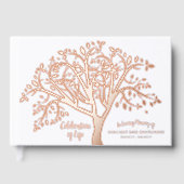 Feier des Lebensbaumes Moderne Schrift Gästebuch (Vorderseite)