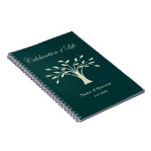 Feier des Lebensbaums des Gästebuches Notizblock (Rechte Seite)