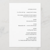 Feier des Lebensdienst-Designs Programm (Rückseite)