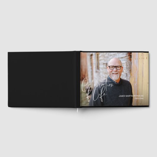 Feier des lebenslangen Fotos Gästebuch (Voll)