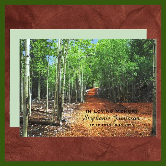 Feier des Lebenswegs Thru die Aspen Aspens Einladung